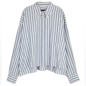 Isabel Marant Blue and White Striped Blouse